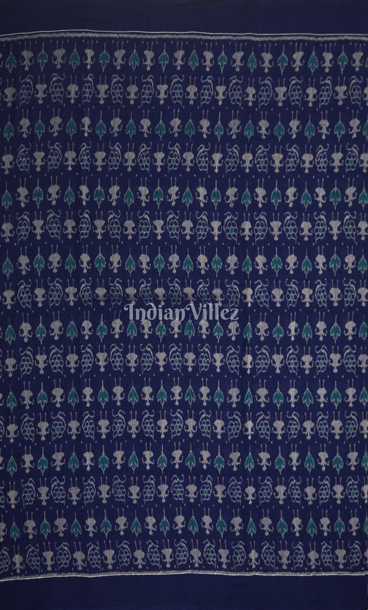 Blue Tribal Theme Odisha Ikat sambalpuri Cotton Fabric