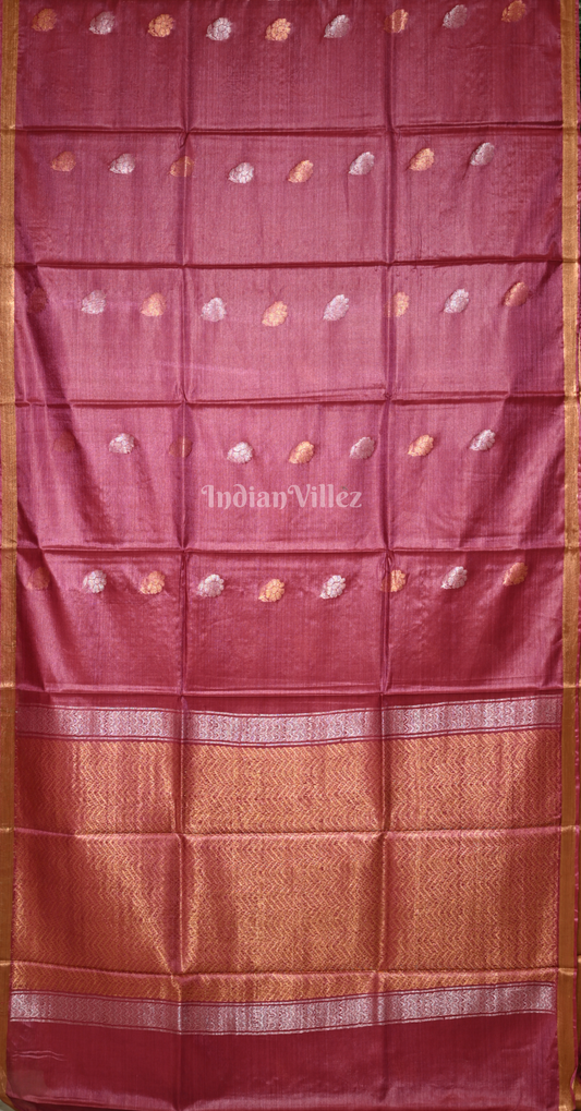 Onion Pink Pure Kanjivaram Soft Silk Saree