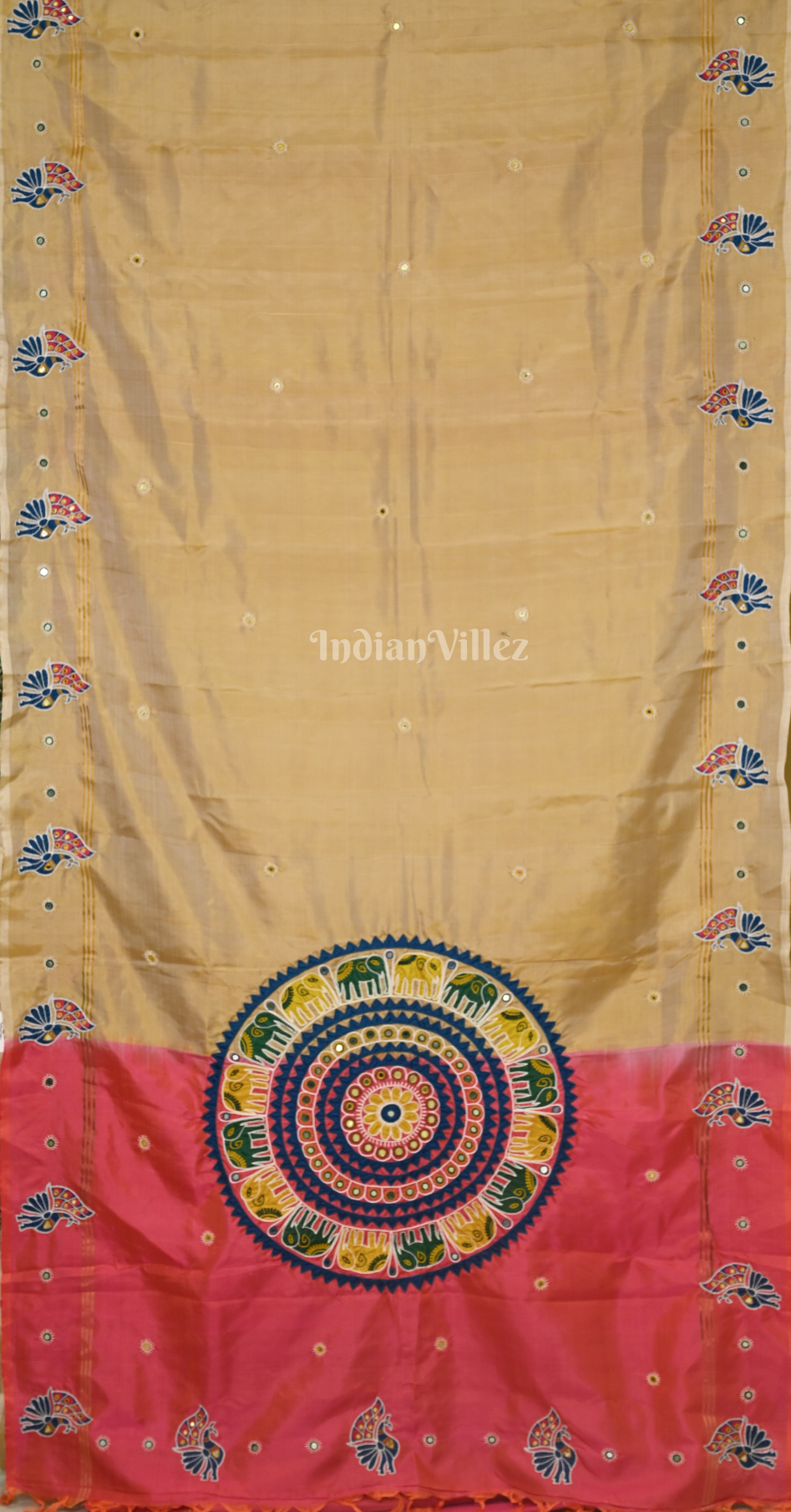 Applique Work Saree