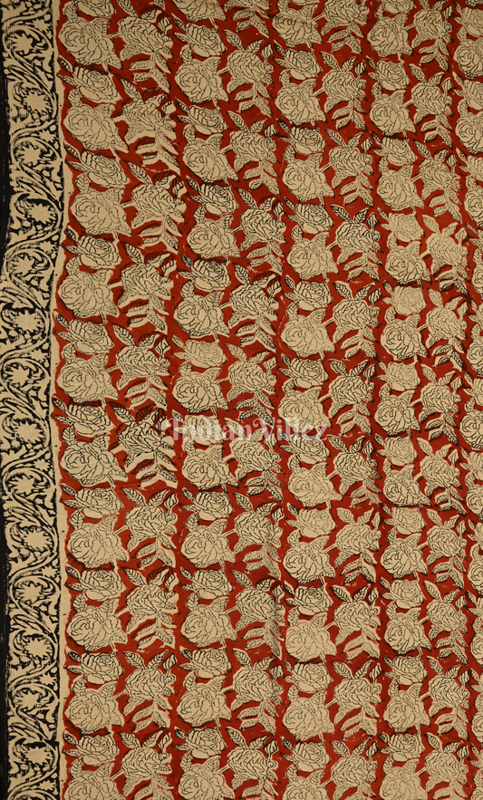 Maroon Cream Bagru Block Printed Cotton Suit Sets