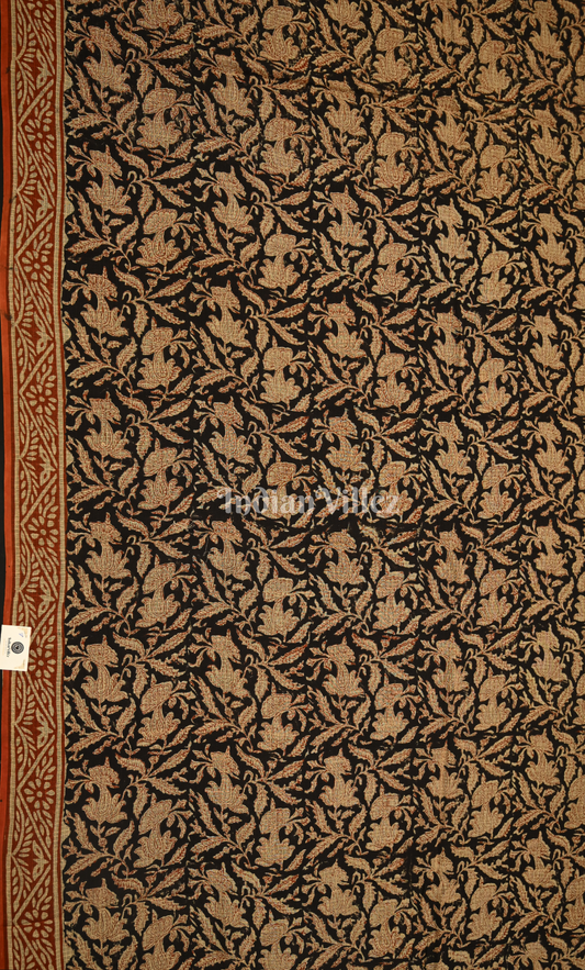 Black with Multicolour Bagru Block Printed Cotton Suit Sets