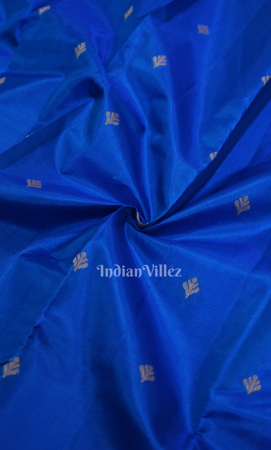 Royal Blue Brocade Pure Kanjivaram Silk Saree