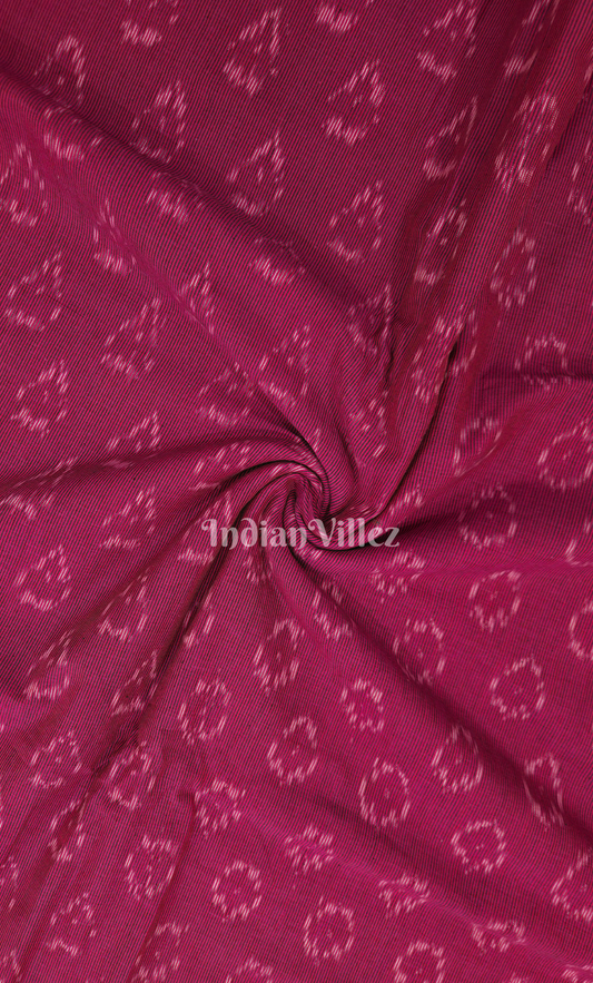 Purple Pochampally Ikat Cotton Fabric