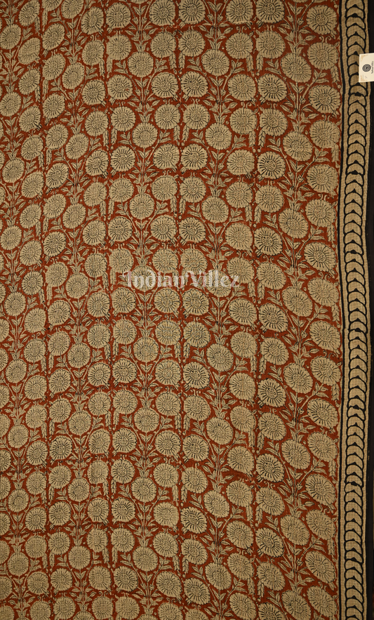 Maroon Beige Bagru Block Printed Kotta Suit Sets