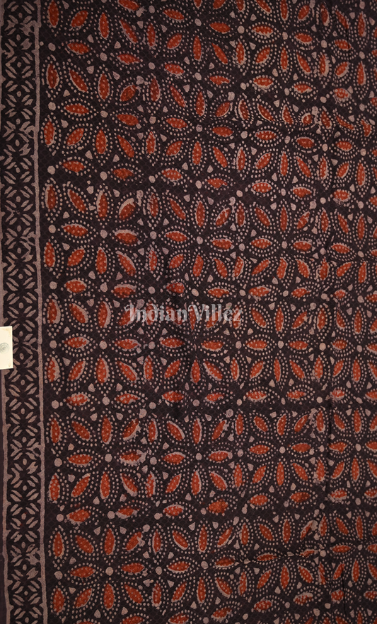 Blue Brown Block Printed Cotton Suit Sets