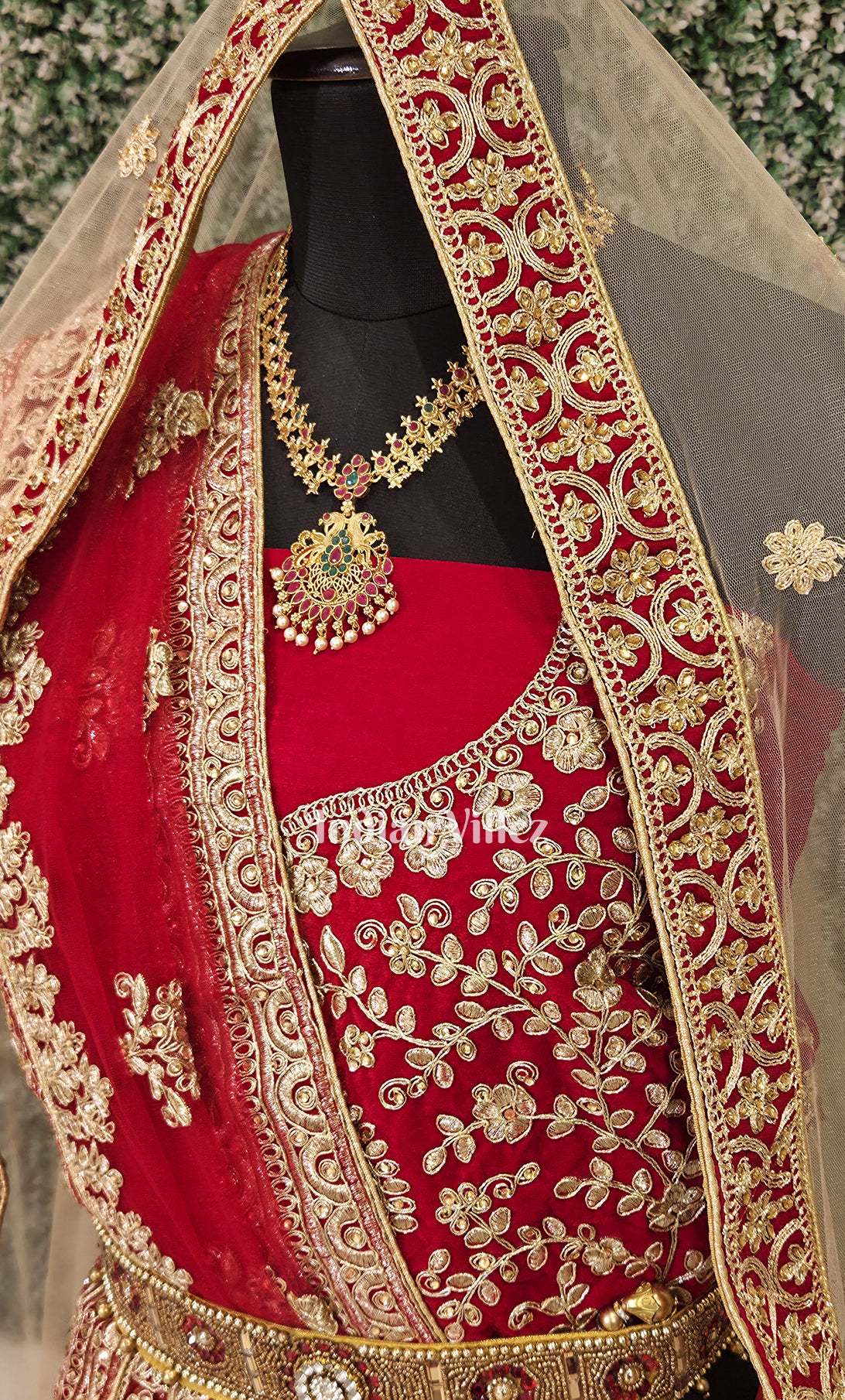 Exlusive Designer Red Gota Patti & Zardosi Lehenga Choli With Dupatta