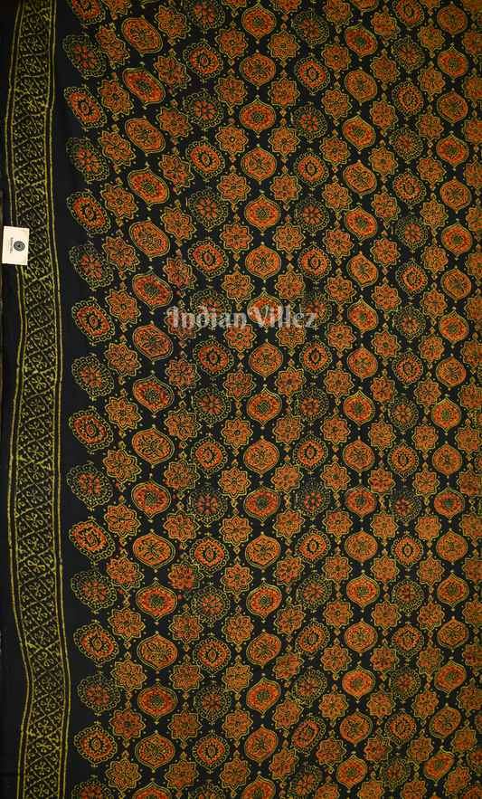 Blue Red Block Printed Cotton Suit Sets
