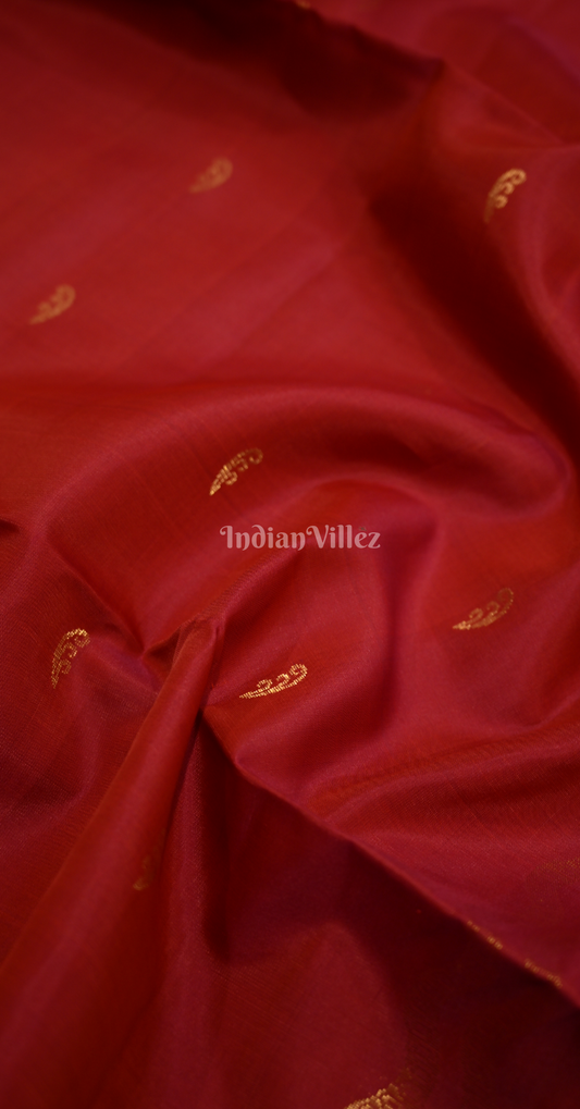 Maroon Bird Motif Pure Kanjivaram Soft Silk Saree