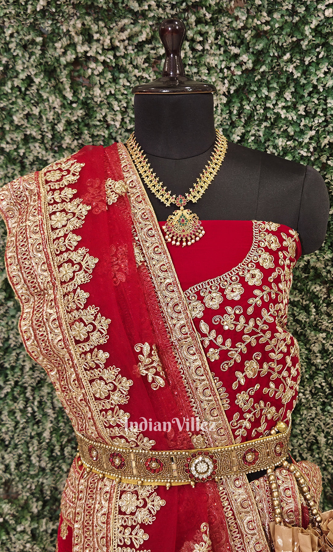 Exlusive Designer Red Gota Patti & Zardosi Lehenga Choli With Dupatta