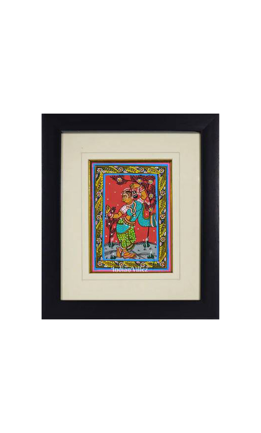 Devadasi Pattachitra Painting For Home Wall Art Decor ( With Frame)