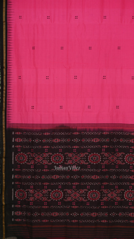 Rani Pink Maniabandha Cotton Saree