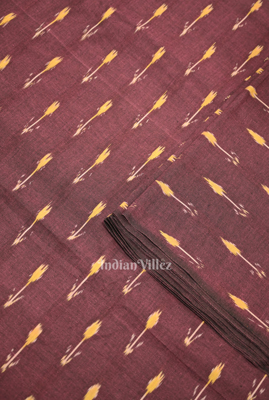 Purple Pochampally Ikat Cotton Fabric