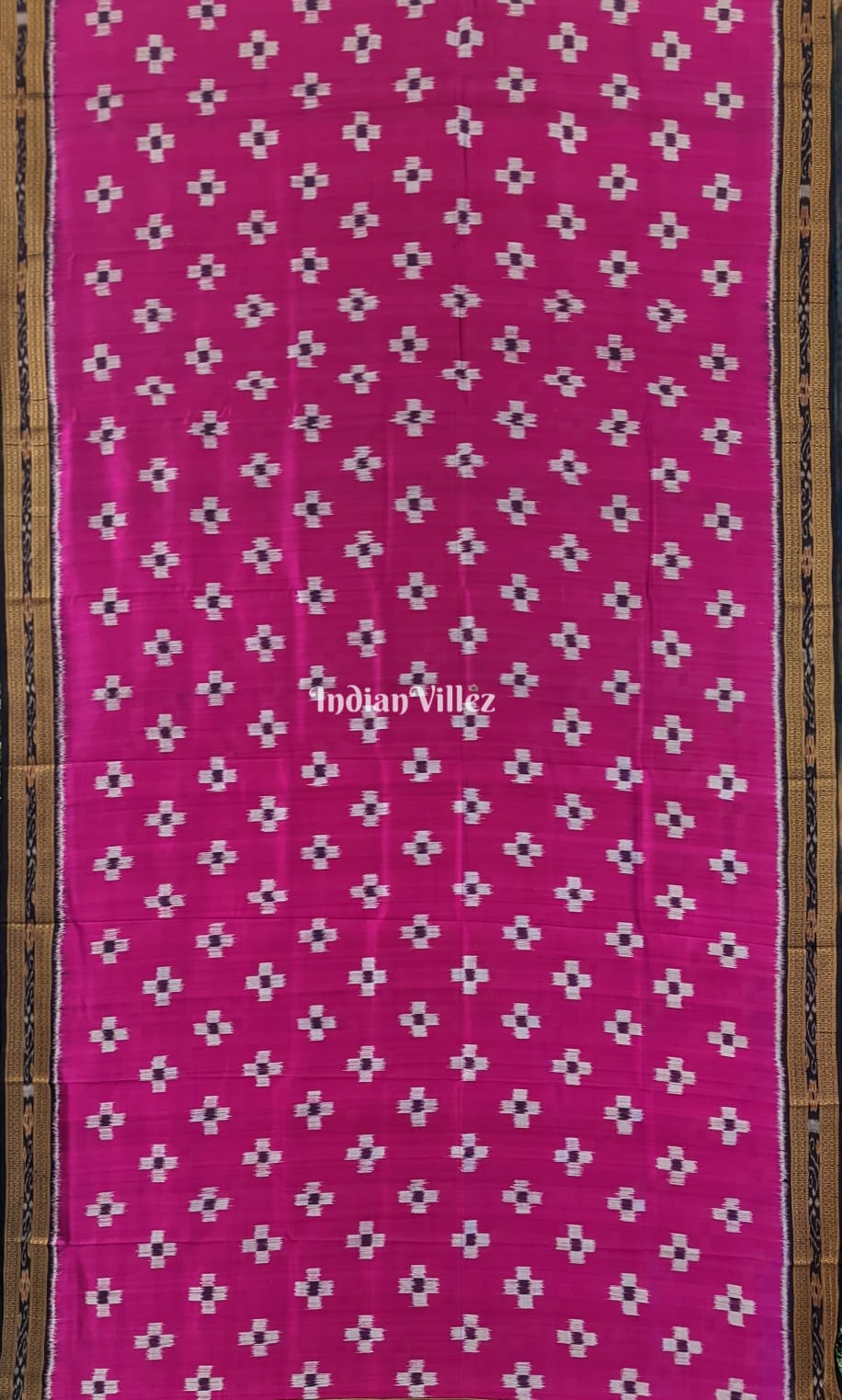 Magenta Pasapali Odisha Ikat Khandua Silk Saree