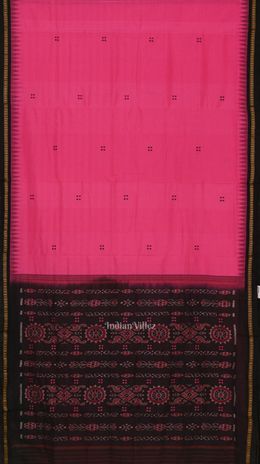 Rani Pink Maniabandha Cotton Saree