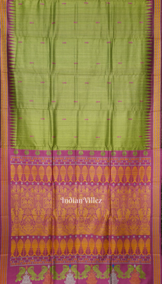 Green Gopalpur Tussar Silk Saree