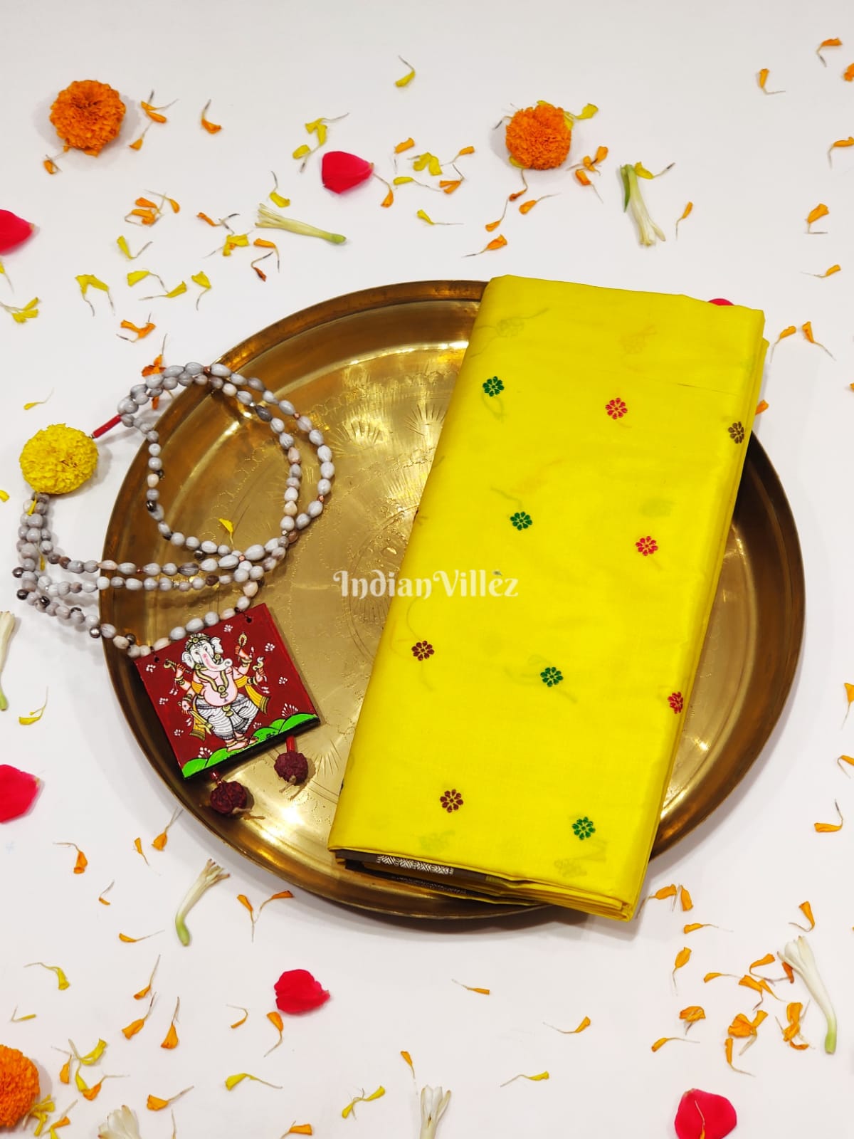 Yellow Dolabedi Bomkai Sambalpuri Silk Saree