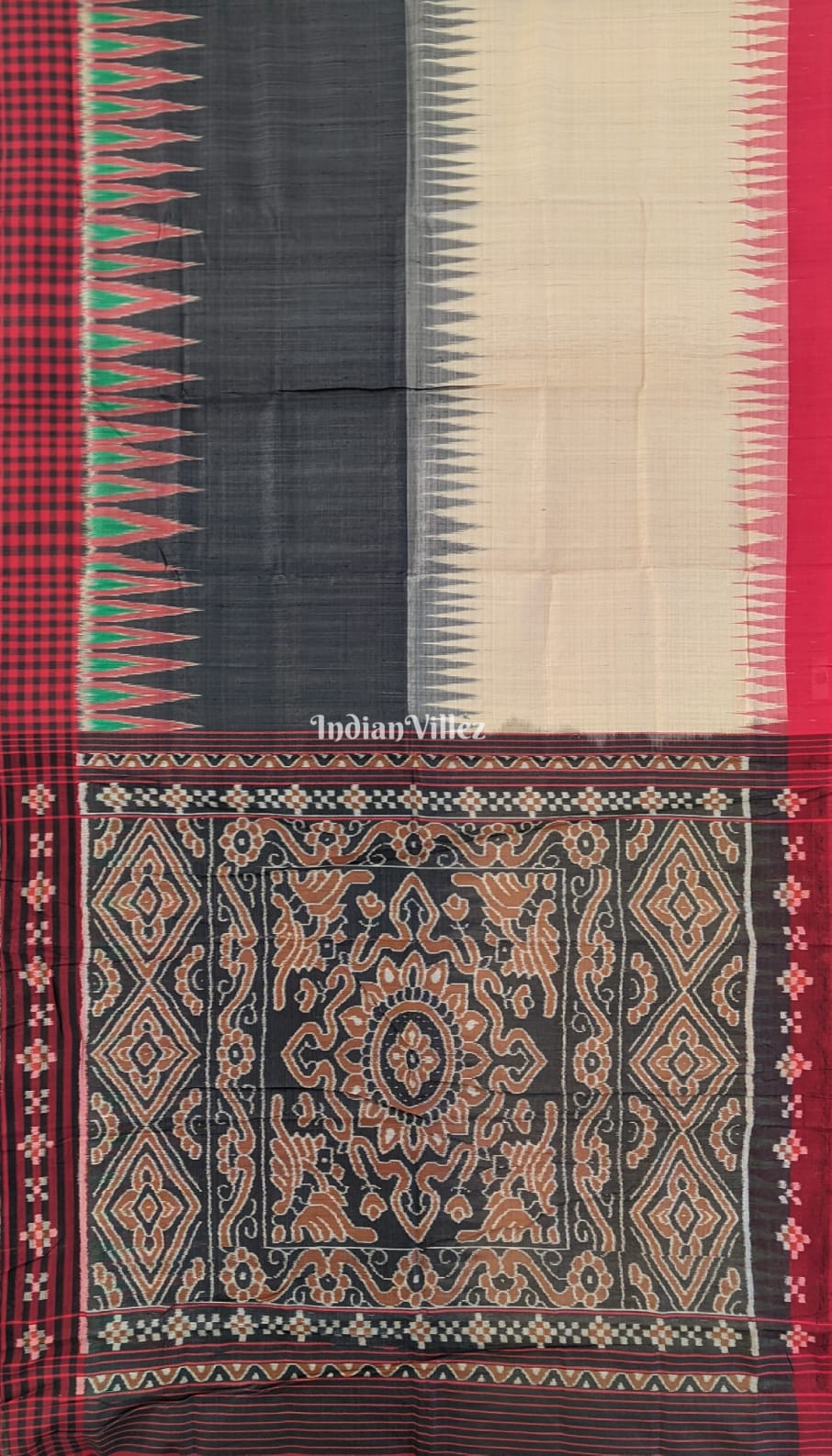 Multicolored Odisha Handloom Gopalpur Tussar Silk Saree