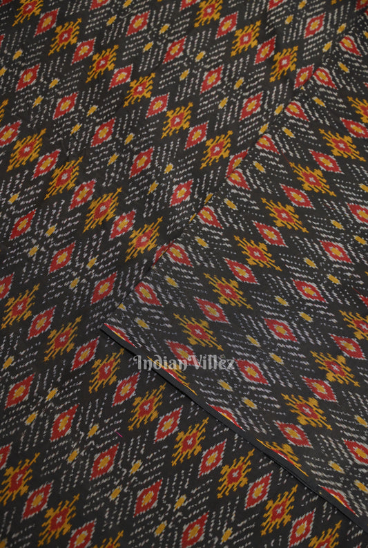 Multi Color Pochampally Ikat Silk & Cotton (Sico) Fabric