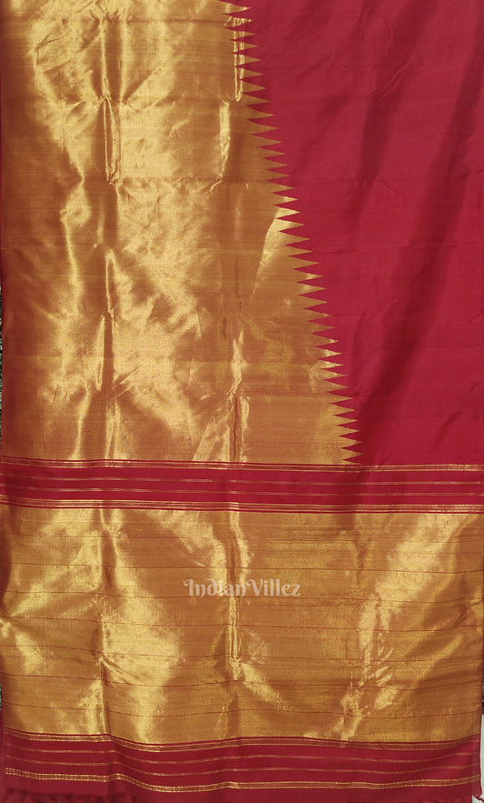Rekha Red Kanjivaram Tissue Silk Saree
