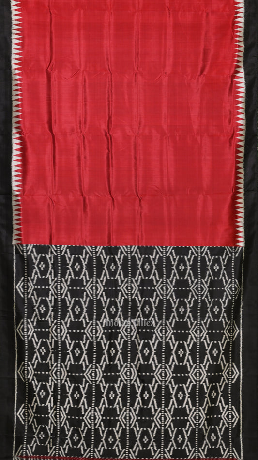 Exclusive Red Black Contemporary Designer Saree
