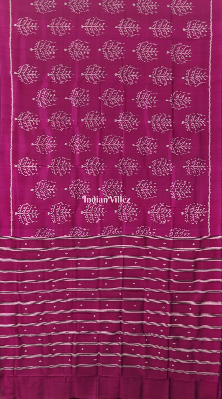 Magenta Odisha Ikat Contemporary Silk Saree