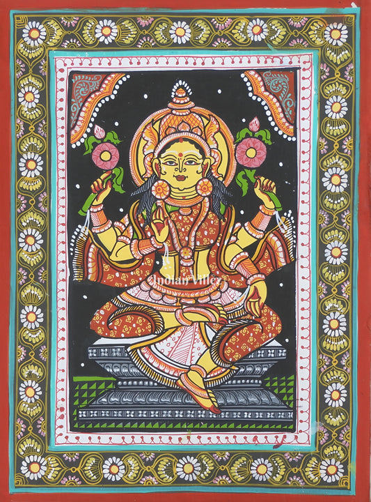 Mata Laxmi Pattachitra Wall Painting