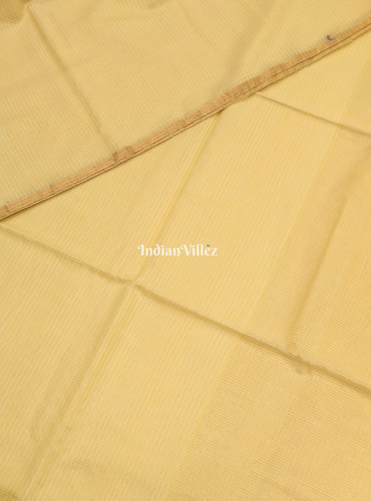 Yellow Maheshwari Handloom Cotton*Silk Saree