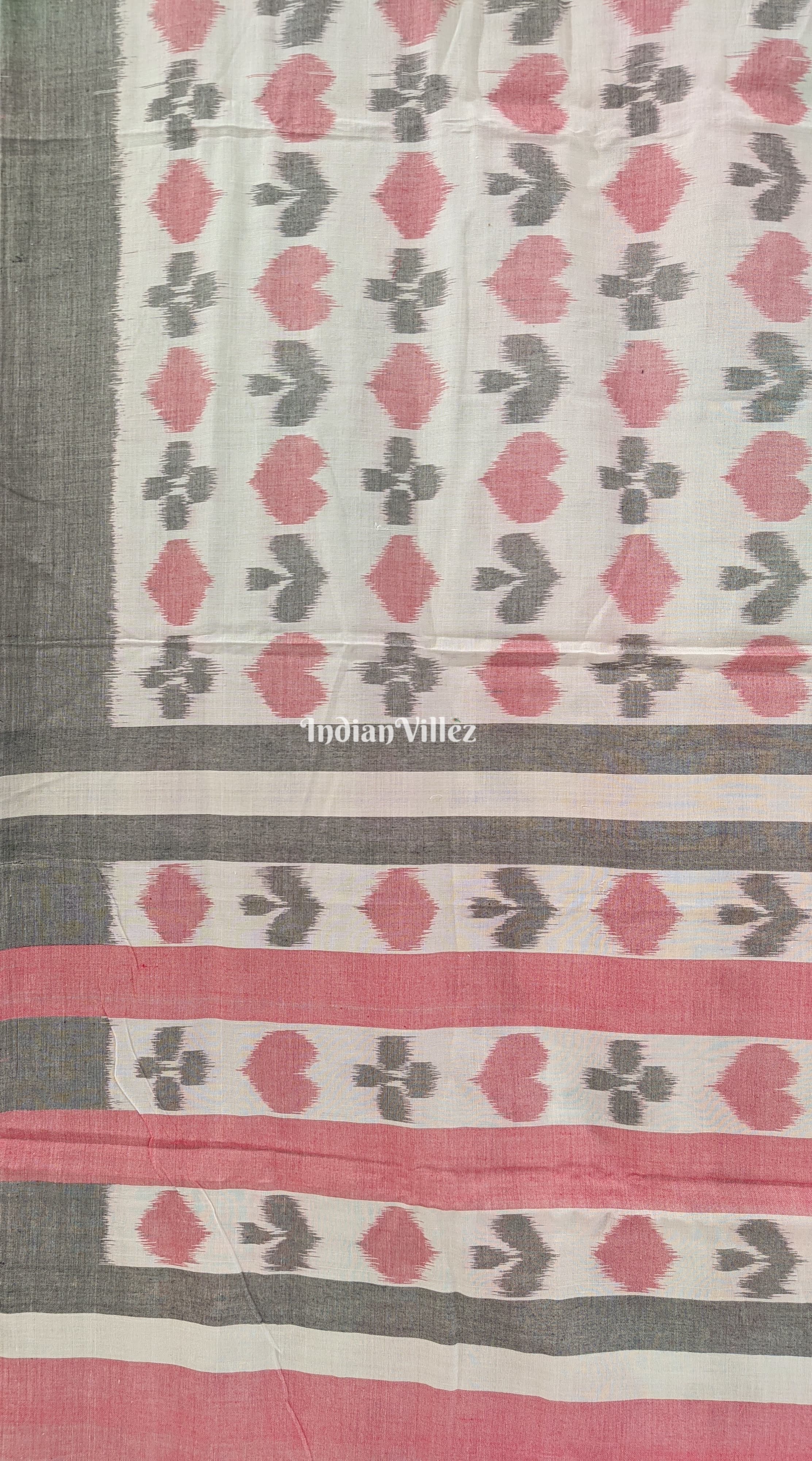 Playing Card Design Odisha Ikat Sambalpuri Pure Cotton Saree