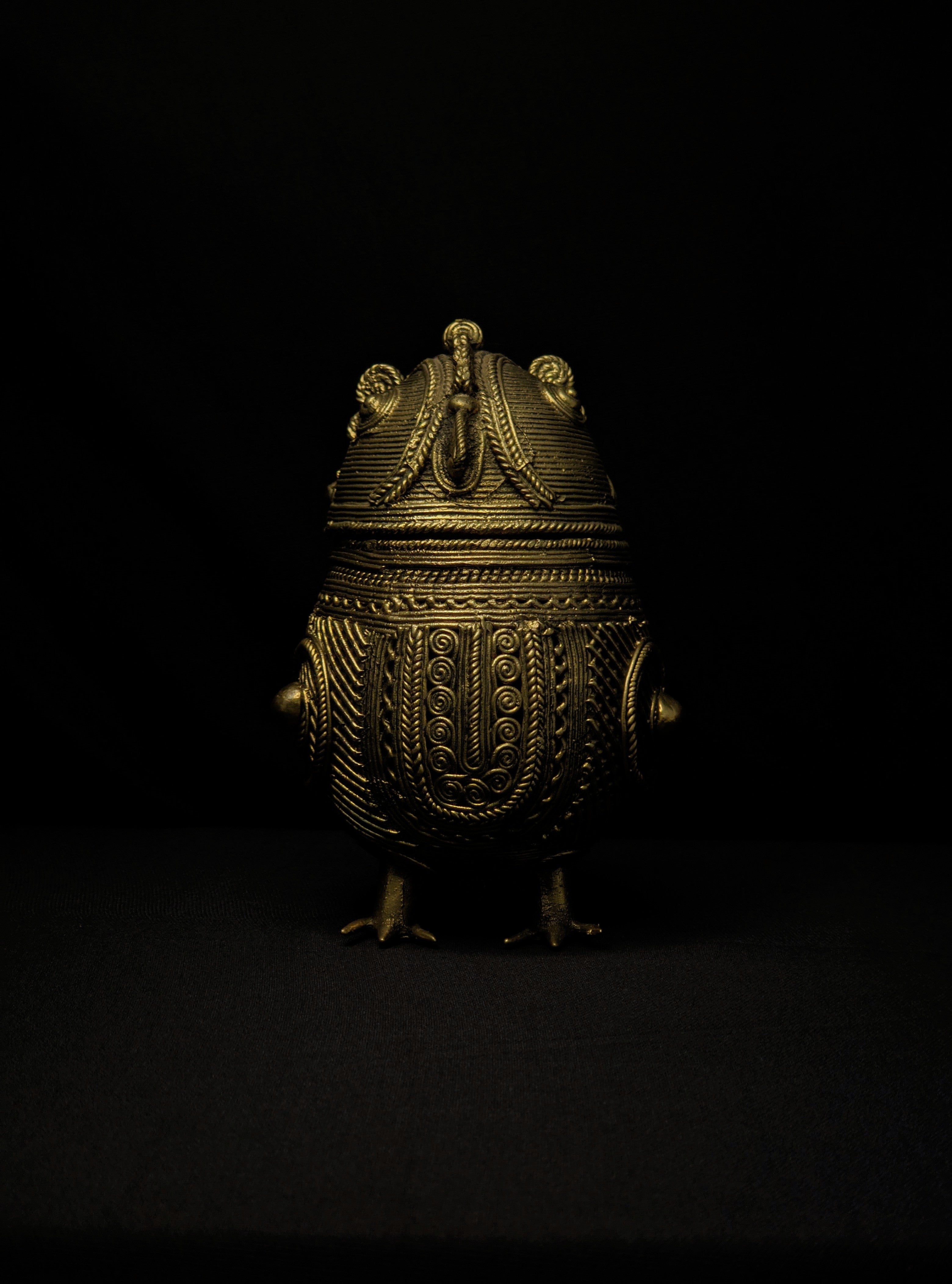 Handmade Dhokra Owl Box