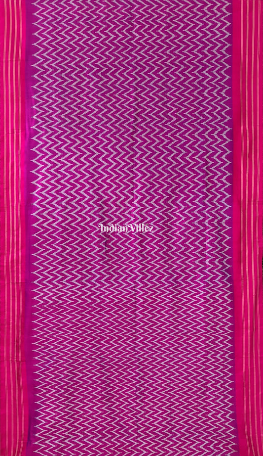 Purple Dual Tone Pochampally Ikat Silk Saree