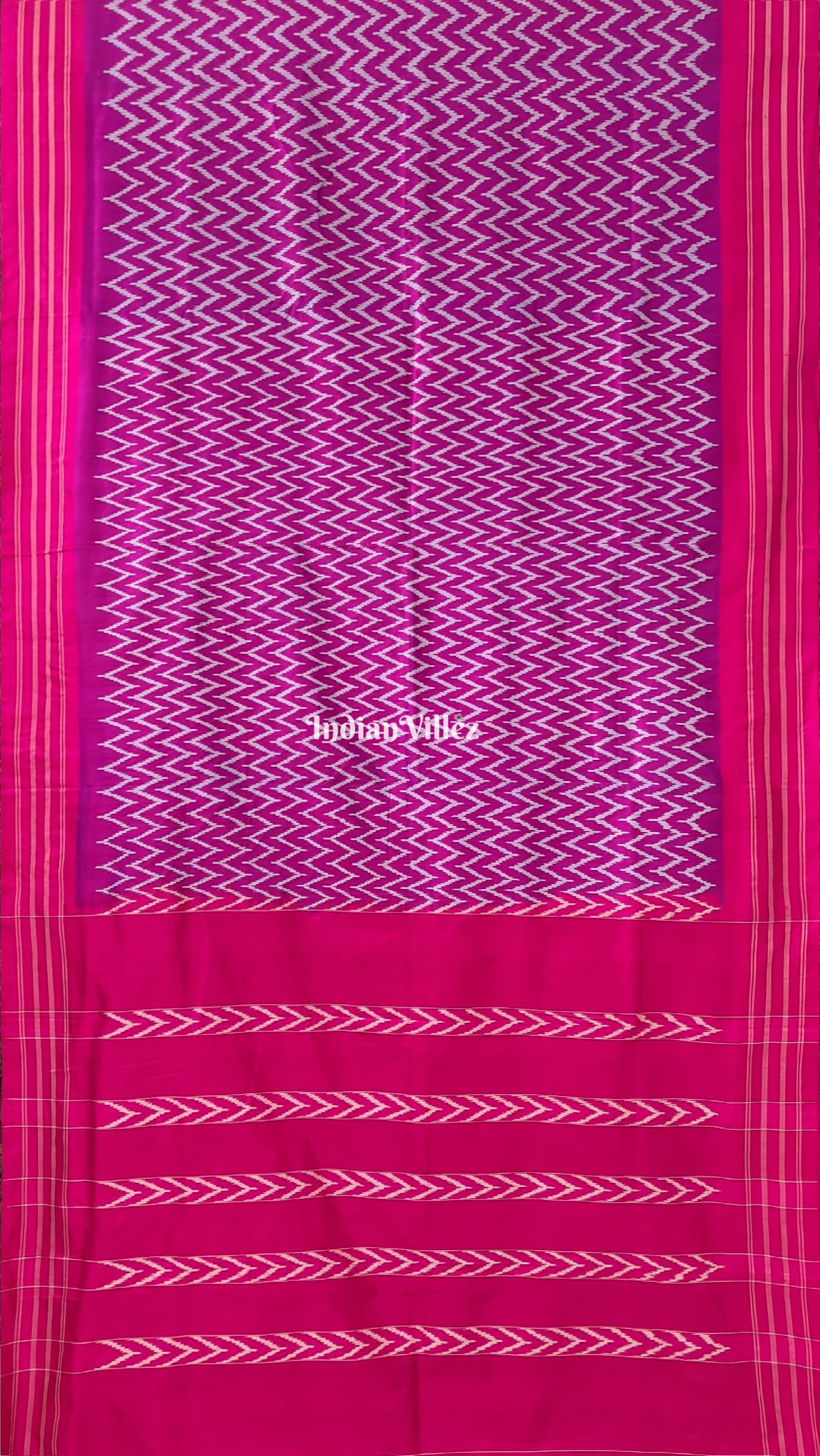 Purple Dual Tone Pochampally Ikat Silk Saree