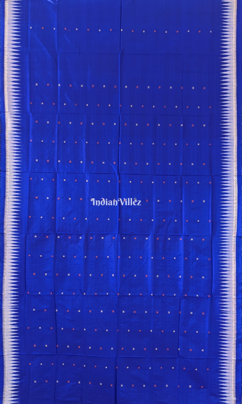 Royal Blue Bomkai Sambalpuri Silk Saree