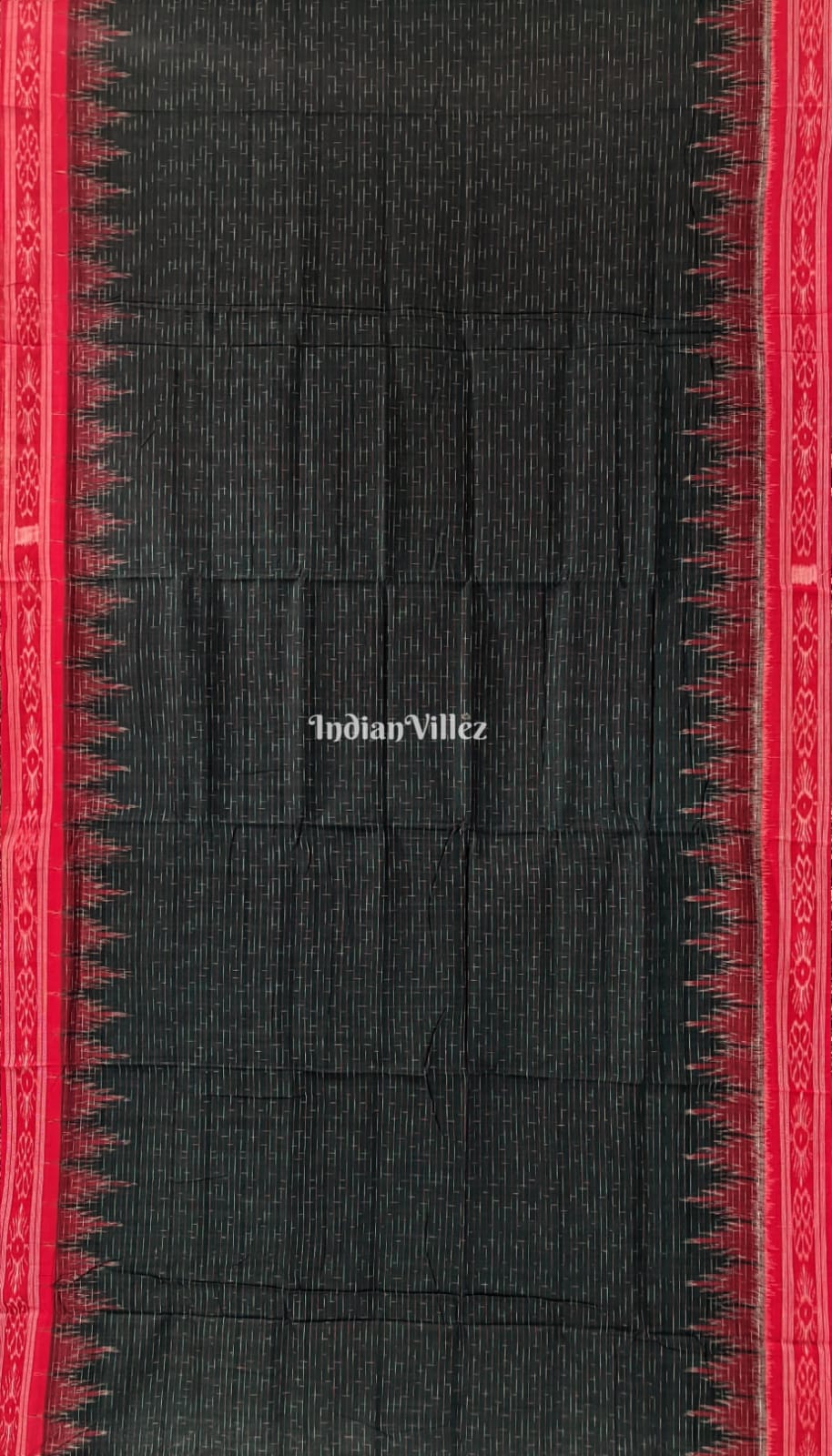 Bottle Green Maniabandha Cotton Jharana Saree