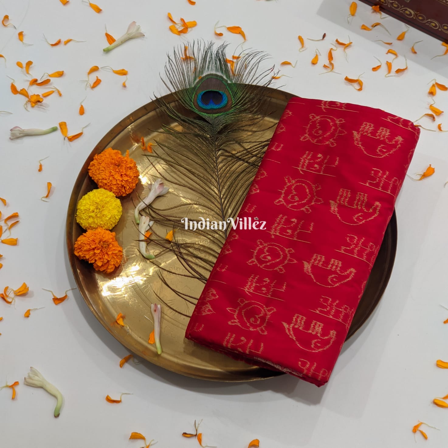 Laxmi Mantra Odisha Handloom Sambalpuri Ikat Silk Saree