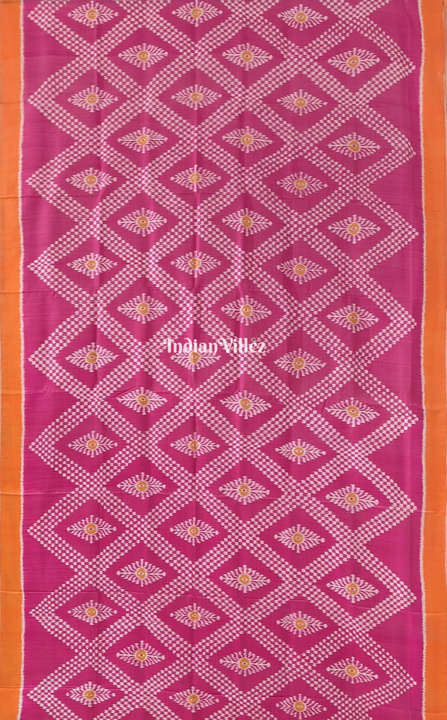 Light Pink Odisha Ikat Contemporary Tarabali Silk Saree
