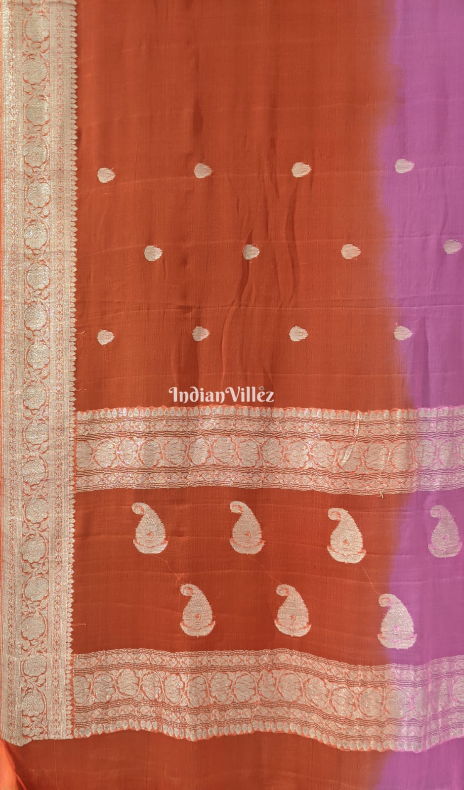 Khaddi Chiffon Banarasi Handloom Saree