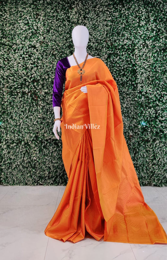 Yellow Kanchipuram Silk Saree