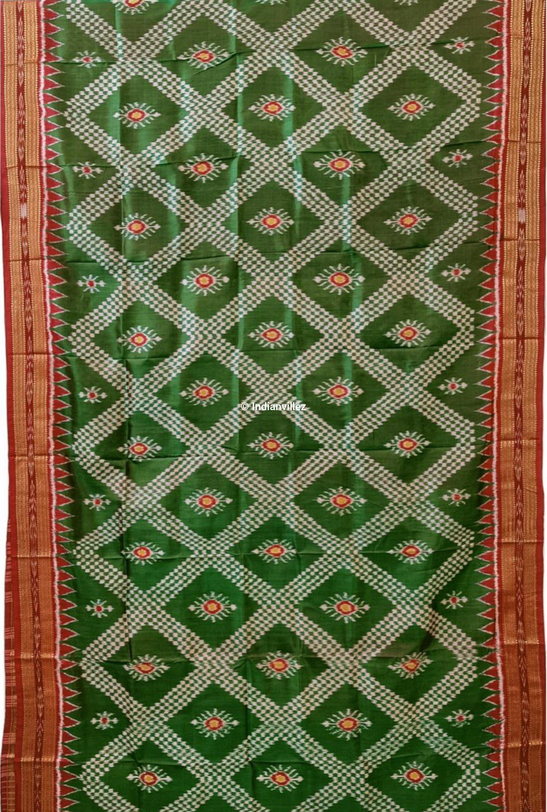 Dual Tone Tarabali Khandua Pata Silk Saree