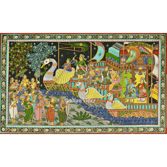 Boita Bandana Pattachitra Painting For Home Wall Art Decor