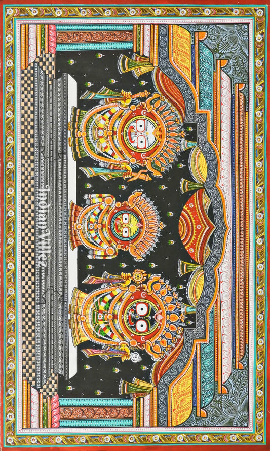 Jagannath Darbar Pattachitra Art Painting For Home Wall Art Decor