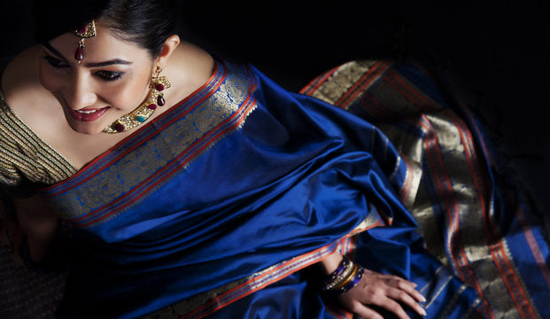 The Beauty of Royal Maheshwari Silk Saree: History of Origin, Varieties & More