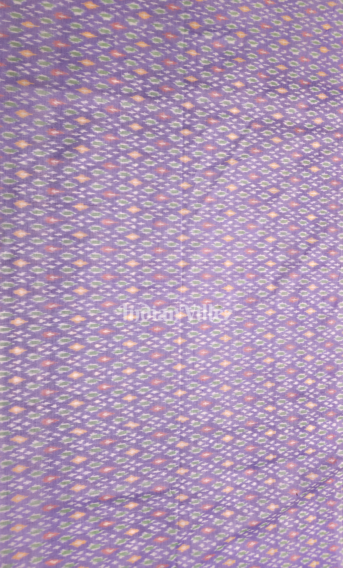 Lavender Pochampally Ikat Cotton Fabric