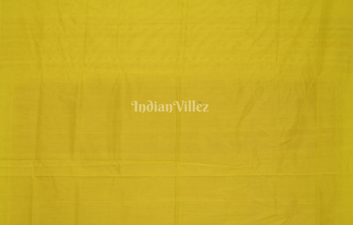Maroon Yellow Fish Motif Odisha Ikat Bomkai Cotton Saree
