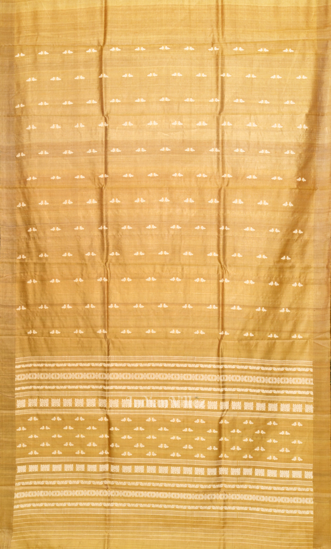 Golden Yellow Gopalpur Tussar Silk Saree 