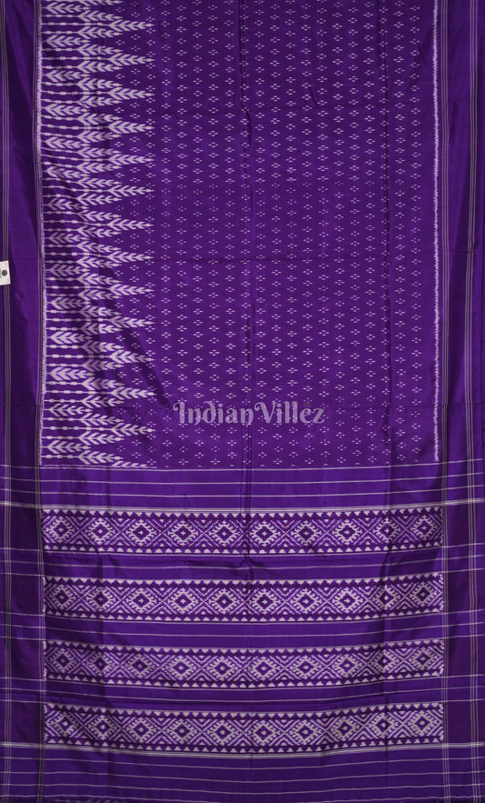 Purple Pochampally Ikat Silk Saree 