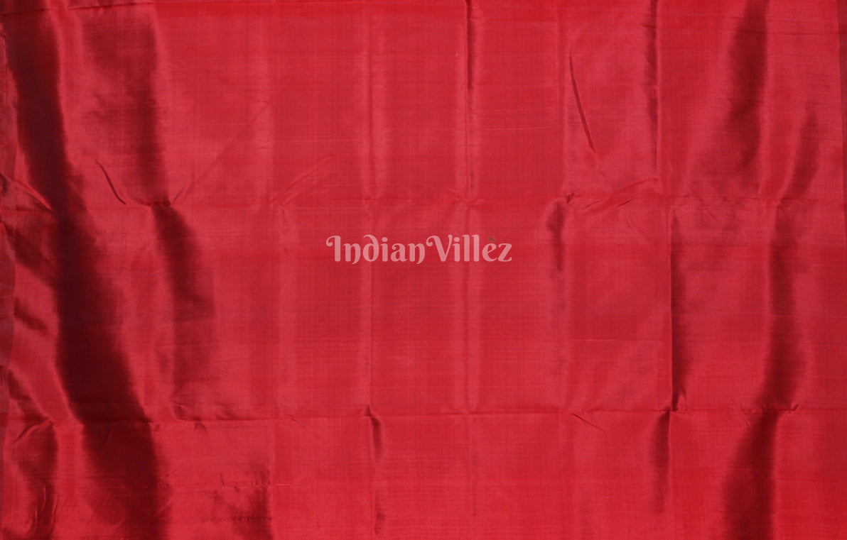 Red Odia Barnamala Odisha Ikat Contemporary Designer Silk Saree