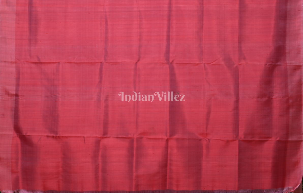Lavendar Red Contemporary Designer Silk Saree with Jhoti Anchal