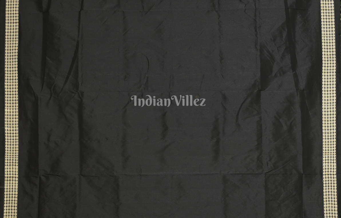 Exclusive Purple Black Nabakothi Odisha Ikat Sambalpuri Silk Saree 