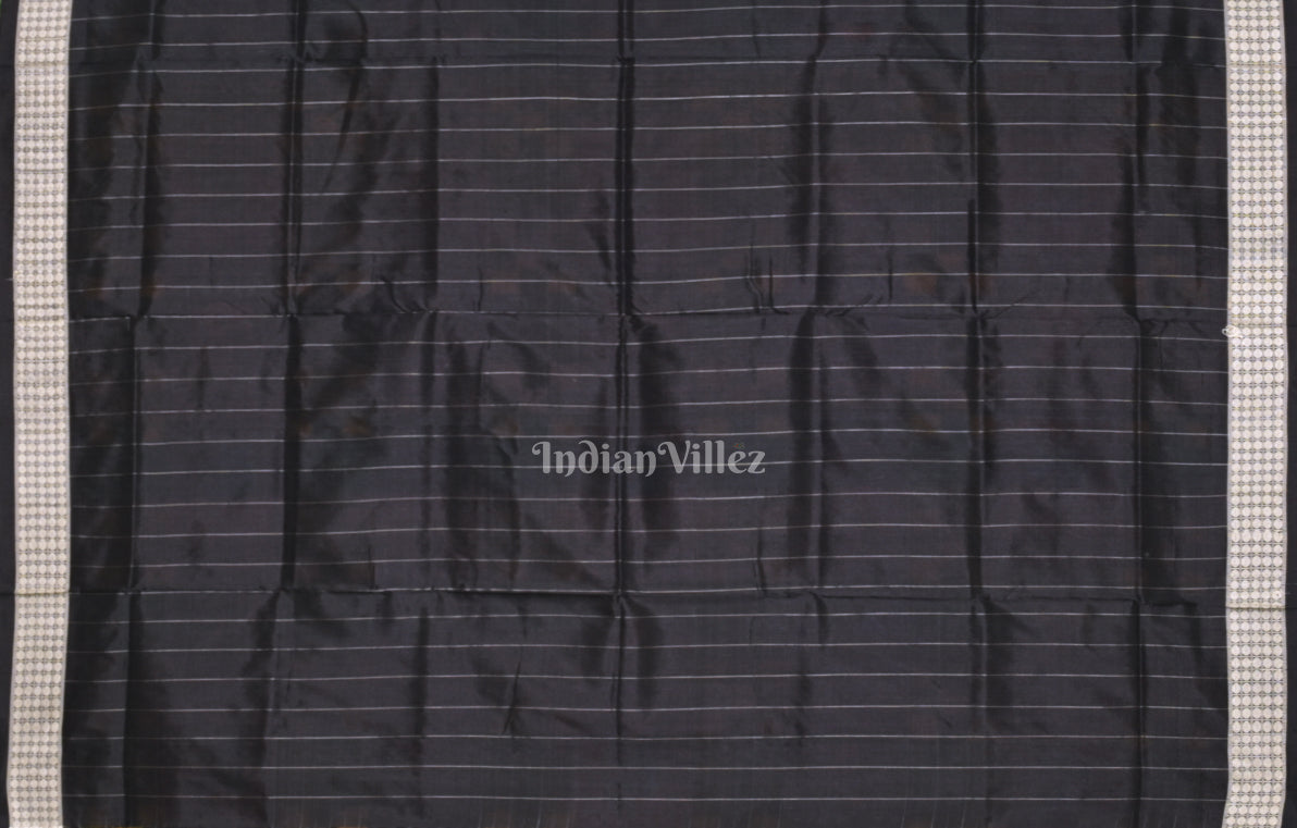 Multicolor Black  Utkal Laxmi Odisha Ikat Sambalpuri Silk Saree