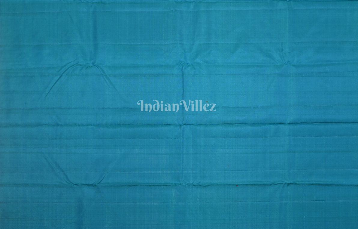 Navy Blue Paisely Brocade Pure Kanjivaram Silk Saree 